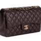 Classic Flap Brown Caviar Light Gold Hardware