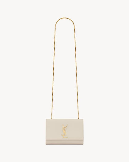 Saint Laurent Kate Small In Grain De Poudre Embossed Leather