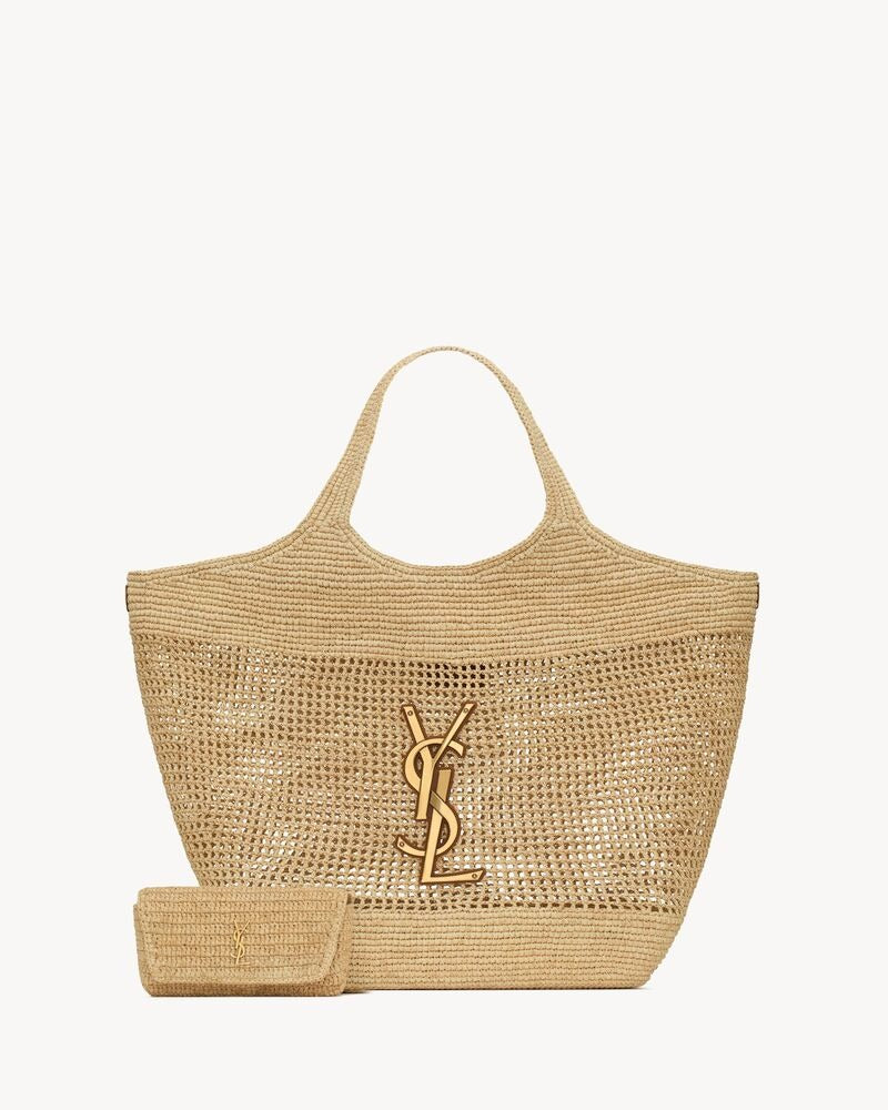 Saint Laurent Icare in Raffia