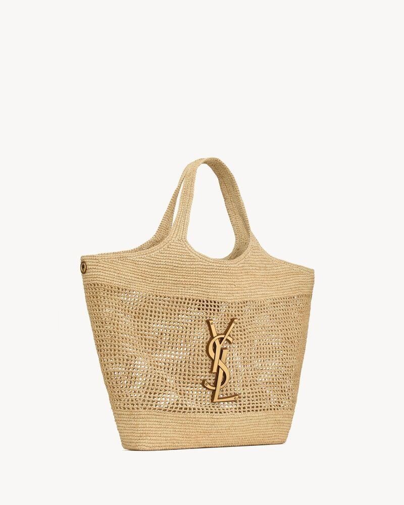 Saint Laurent Icare in Raffia