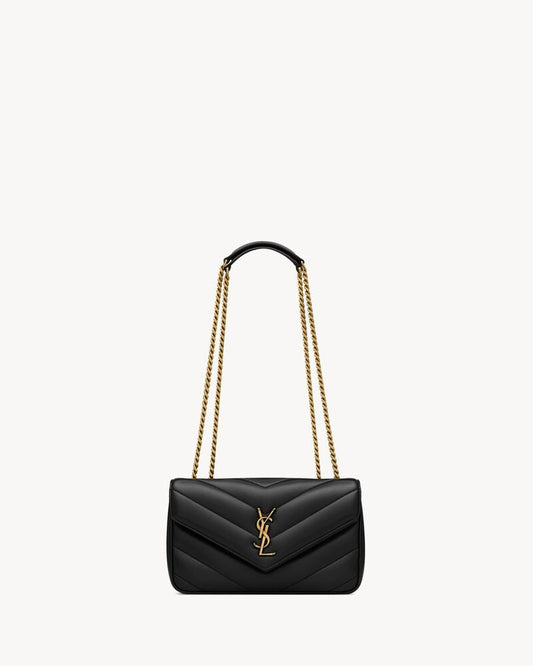Saint Laurent Loulou Small In Quilted Lambskin