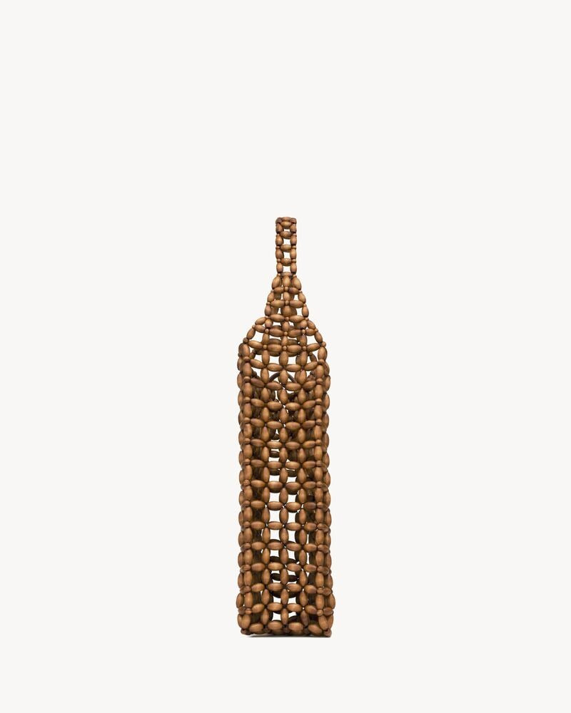 Saint Laurent Le 5 À 7 Large In Wood Beads