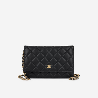 Classic Wallet on Chain Lambskin Gold Hardware