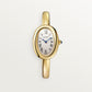 Baignoire Mini 18K Yellow Gold Silvered Dial Yellow Gold Bracelet Watch