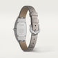 Baignoire Allongée 18K White Gold Diamond Silvered Dial Light Gray Alligator Strap Watch