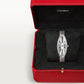 Baignoire Allongée 18K White Gold Diamond Silvered Dial Light Gray Alligator Strap Watch