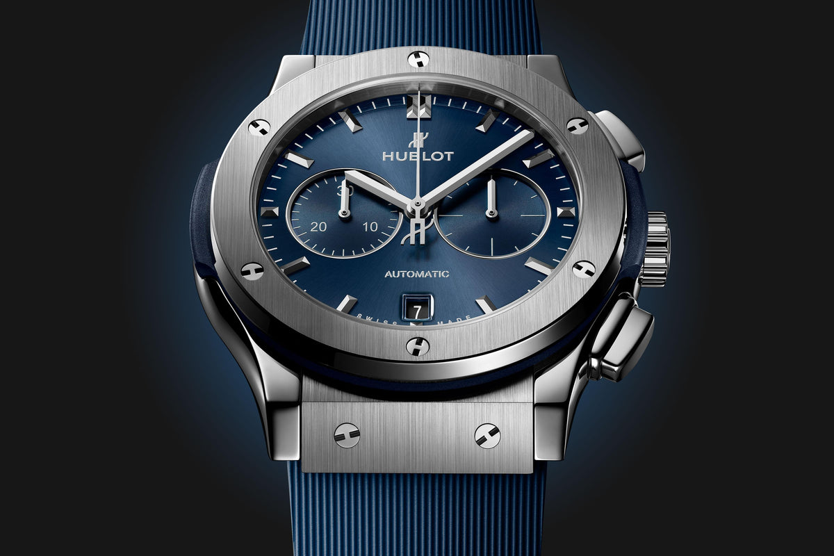 Classic Fusion Chronograph Titanium Blue Watch