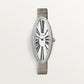 Baignoire Allongée 18K White Gold Diamond Silvered Dial Light Gray Alligator Strap Watch