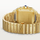 Santos de Cartier Large 39.8mm Yellow Gold Satin-Finish Gradated Gold Sunray-Brushed Dial Yellow Gold Bracelet Self-Winding Watch