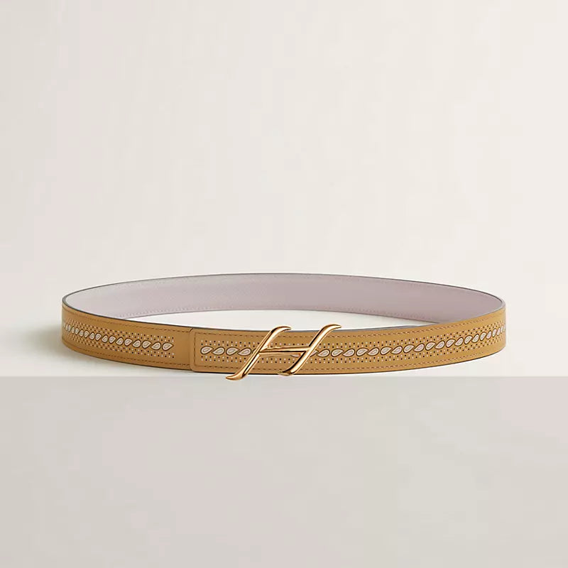 HDN Belt Buckle & Bandana Leather Strap 24 MM