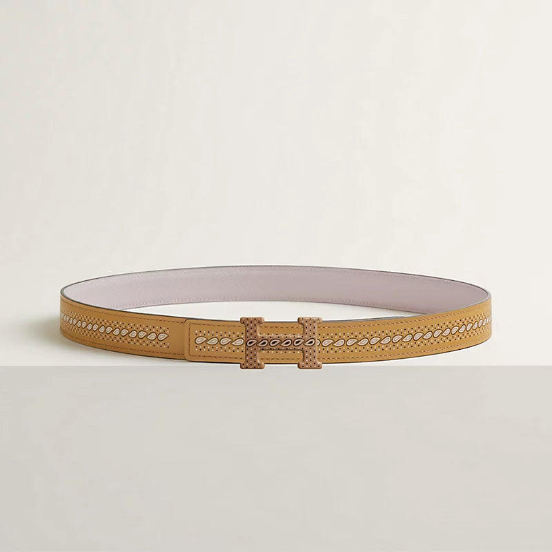 H Email Bandana belt buckle & Bandana leather strap 24 mm