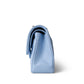 23P Light Blue Classic Flap Small Light Gold Hardware