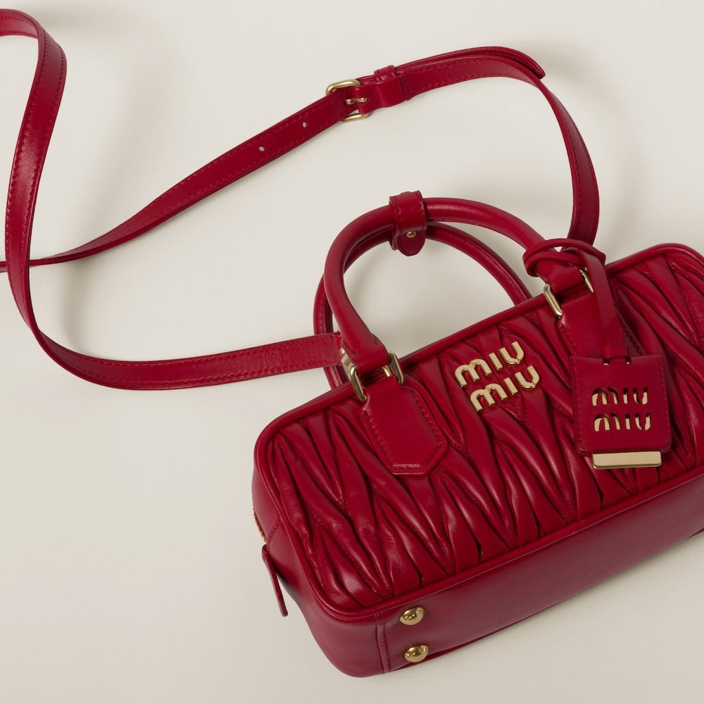 Miu Miu Arcadie Matelassé Nappa Leather Bag