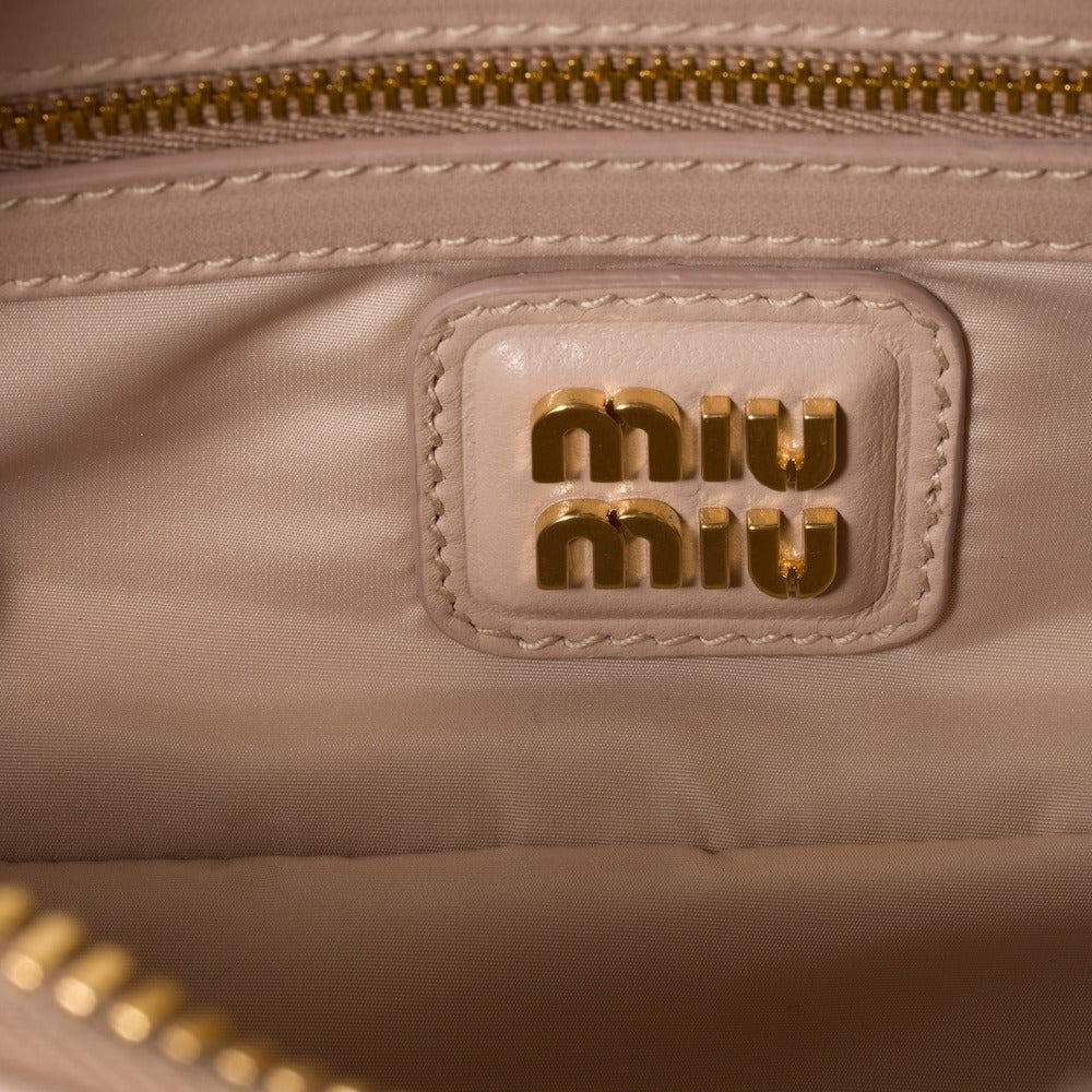 Miu Miu Arcadie Matelassé Nappa Leather Bag