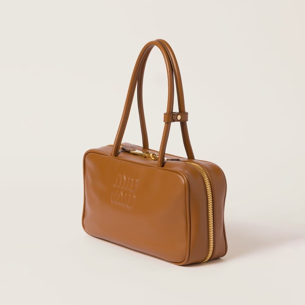 Miu Miu Beau Leather Top-Handle Bag
