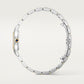 Panthère de Cartier Small 30.3mm x 22mm Yellow Gold Steel Diamond Bezel Blue Crown Silvered Diamond Dial Yellow Gold Steel Bracelet Quartz Watch