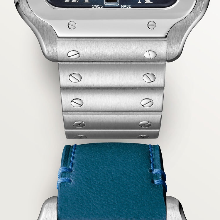 Santos de Cartier Large 39.8mm Steel Graduated Blue Dial Steel Bracelet Self-Winding Watch