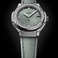 Classic Fusion Titanium Sage Green Diamonds 33 mm