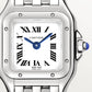 Panthère Mini 25.1mm x 18.5mm Steel Blue Crown Silvered Dial Steel Bracelet Quartz Watch