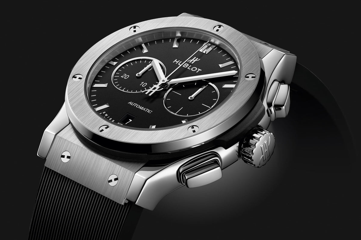 Classic Fusion Chronograph Titanium on Rubber Watch
