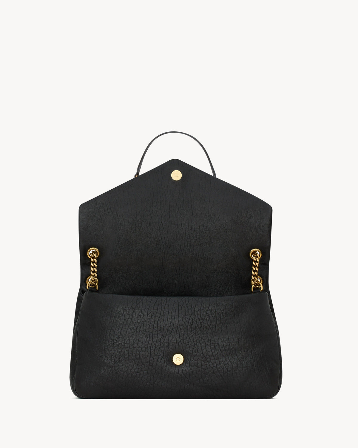 Saint Laurent Calypso Large In Grained Lambskin
