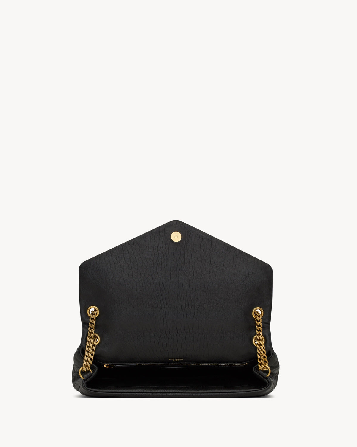 Saint Laurent Calypso Large In Grained Lambskin