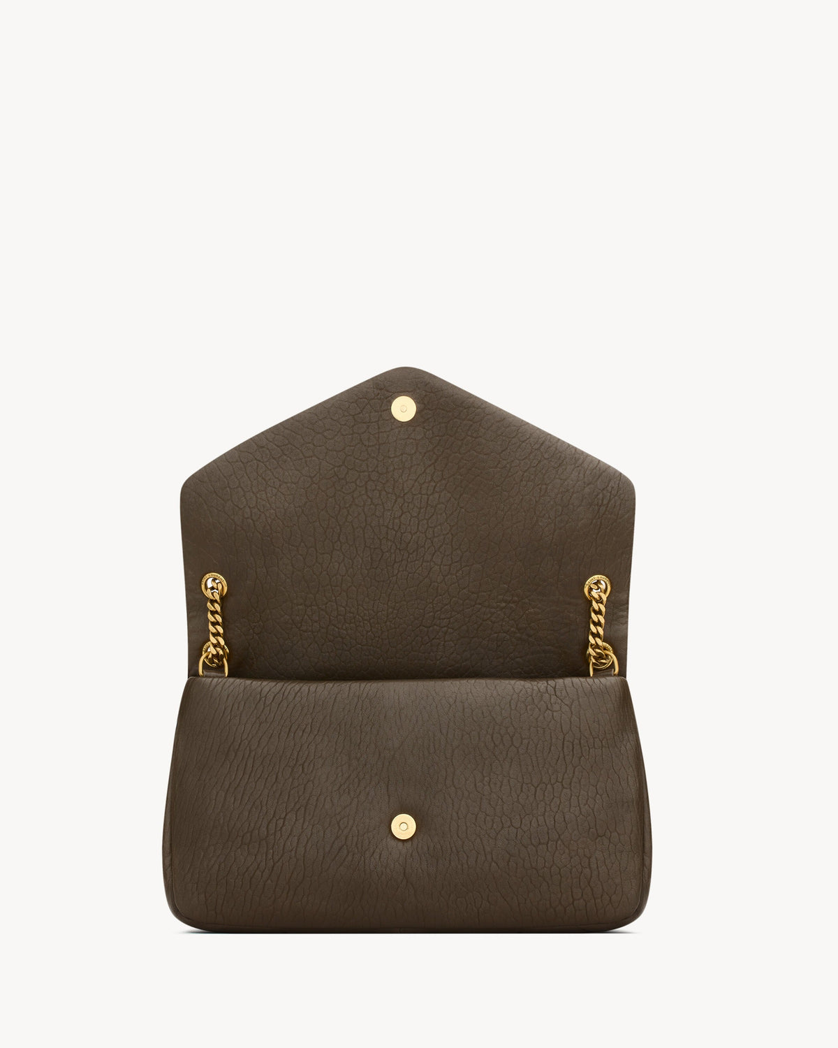 Saint Laurent Calypso Large In Grained Lambskin