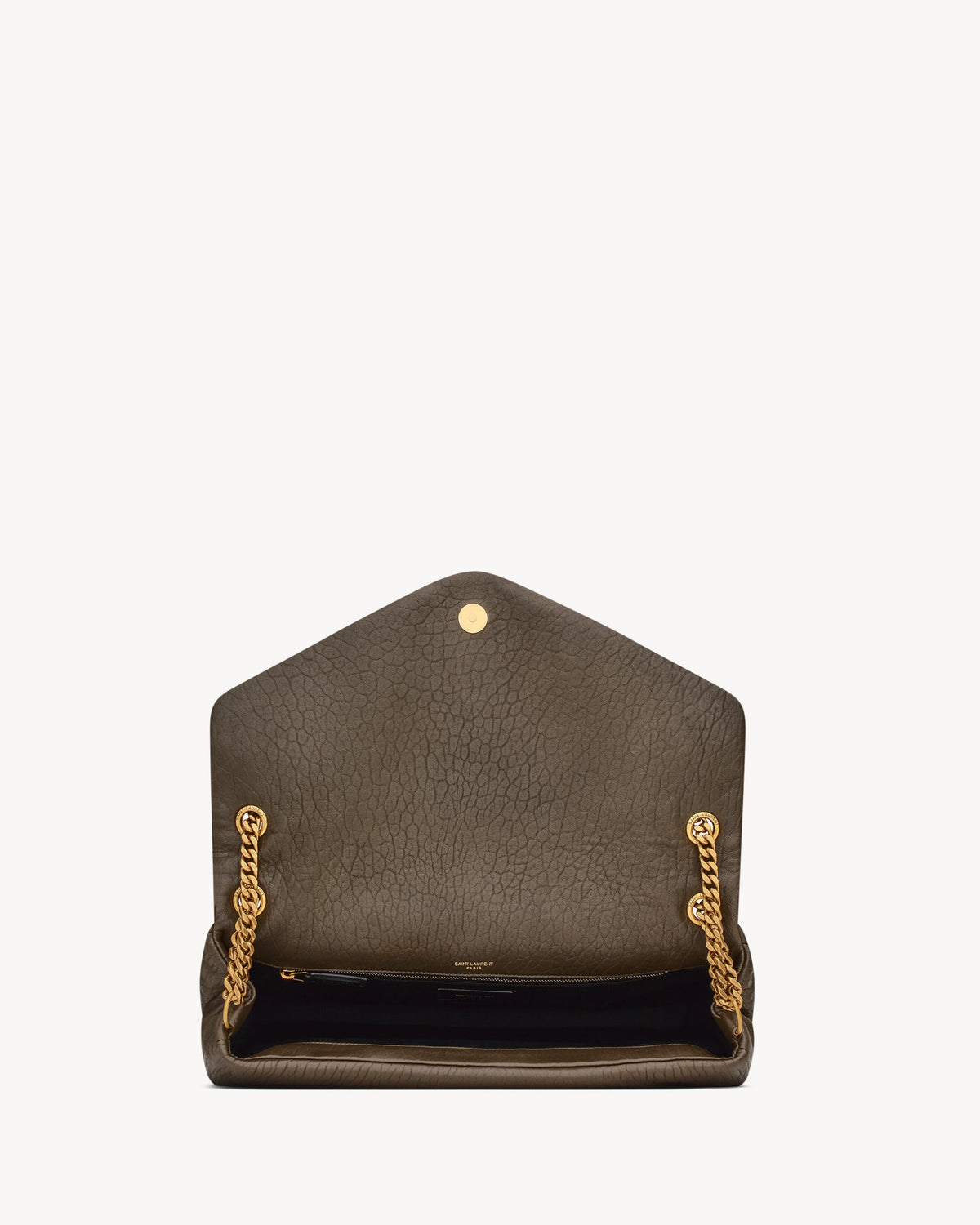 Saint Laurent Calypso Large In Grained Lambskin