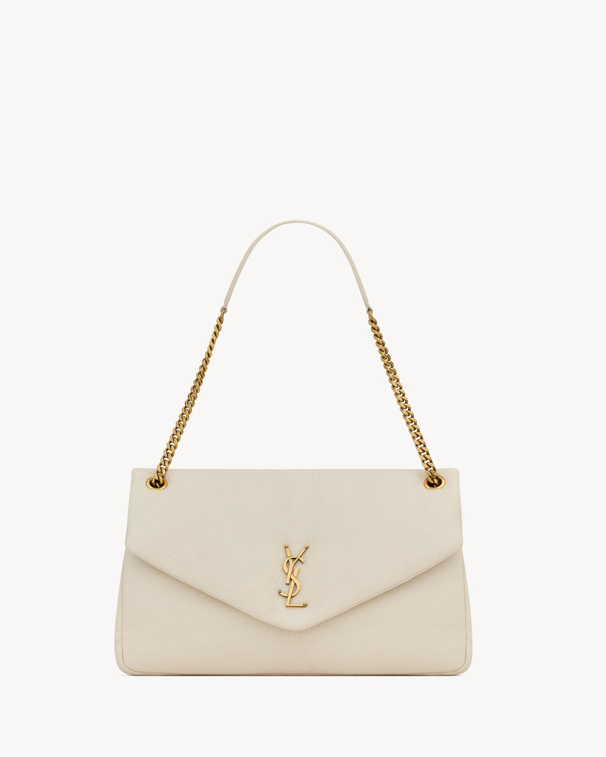 Saint Laurent Calypso Large In Grained Lambskin