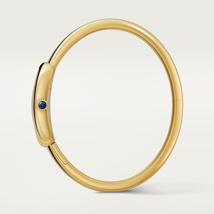 Baignoire Mini 18K Yellow Gold Silvered Dial Yellow Gold Bracelet Watch
