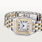 Panthère Medium 29mm x 37mm Yellow Gold Steel Blue Crown Silvered Dial Yellow Gold Steel Bracelet Quartz Watch