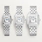 Panthère Mini 25.1mm x 18.5mm Steel Blue Crown Silvered Dial Steel Bracelet Quartz Watch