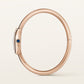 Baignoire Mini 18K Rose Gold Silvered Dial Rose Gold Bracelet Watch
