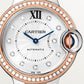 Ballon Bleu 33mm Steel Rose Gold Automatic Silver Guilloché Dial Two-Tone Bracelet Watch