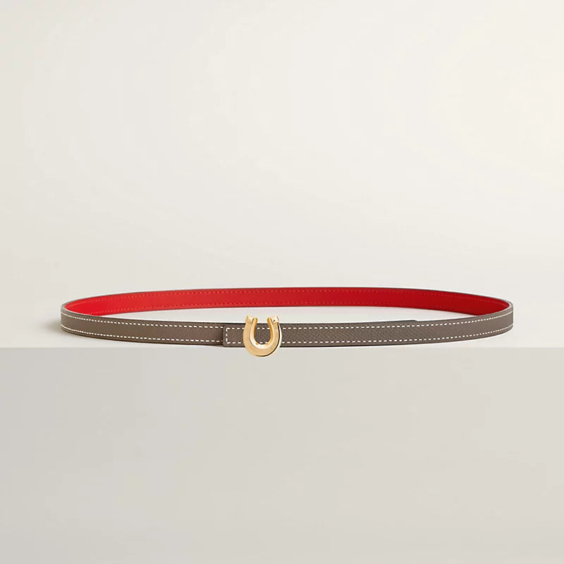 Lucky Jockette Belt Buckle & Reversible Leather Strap 13 MM