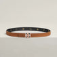 H ROSERAIE BELT BUCKLE & REVERSIBLE LEATHER STRAP 24 MM