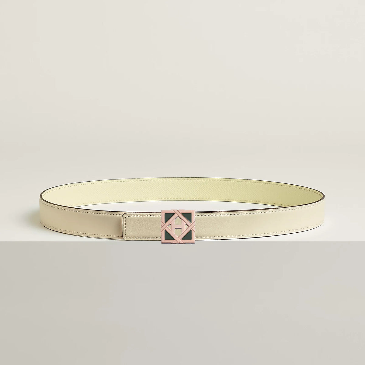 H ROSERAIE BELT BUCKLE & REVERSIBLE LEATHER STRAP 24 MM