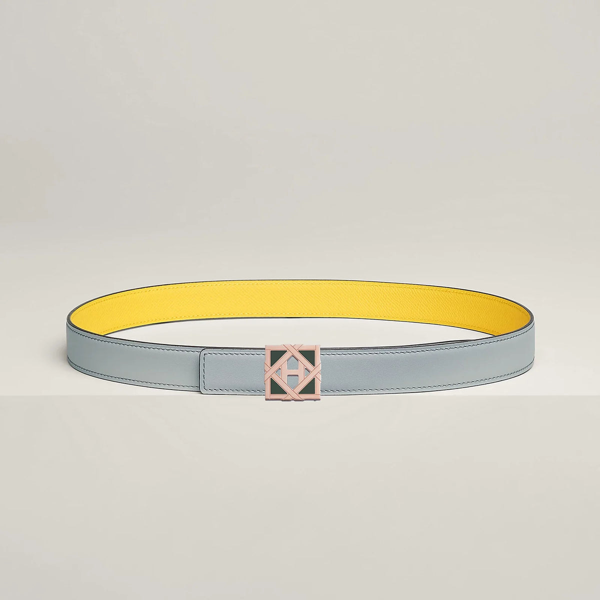 H ROSERAIE BELT BUCKLE & REVERSIBLE LEATHER STRAP 24 MM