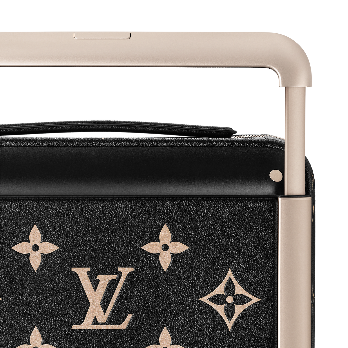 حقيبة سفر Horizon 55 بحجم مقصورة الطائرة من قماش الكانفاس المطلي بنقشة Monogram ومزينة بزخارف الكرز