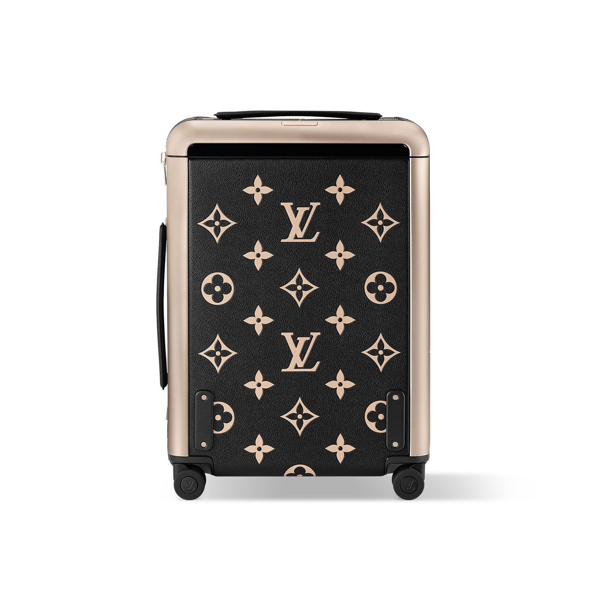 حقيبة سفر Horizon 55 بحجم مقصورة الطائرة من قماش الكانفاس المطلي بنقشة Monogram ومزينة بزخارف الكرز