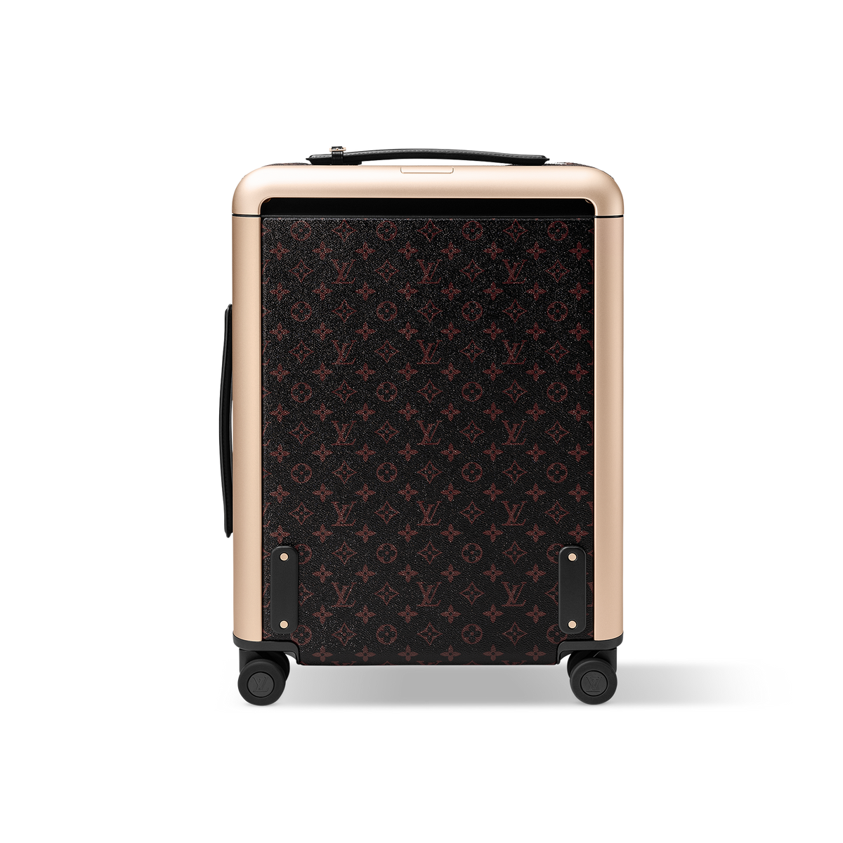 حقيبة سفر Horizon 55 بحجم مقصورة الطائرة من قماش الكانفاس المطلي بنقشة Monogram ومزينة بزخارف الكرز