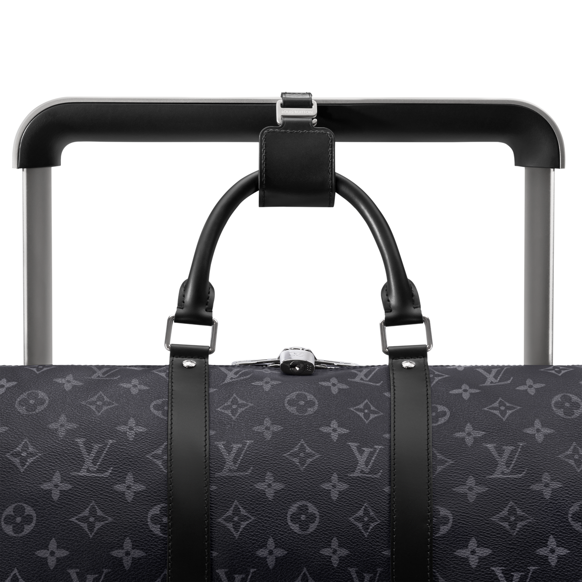 حقيبة سفر Horizon 55 بحجم مقصورة الطائرة من قماش الكانفاس المطلي بنقشة Monogram ومزينة بزخارف الكرز