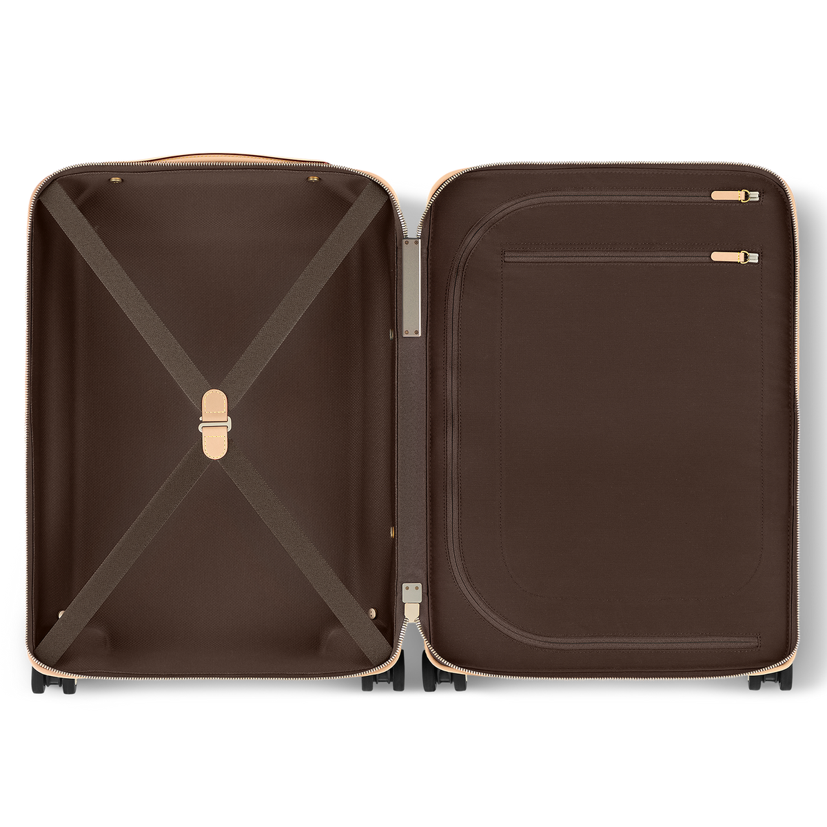 حقيبة سفر Horizon 55 بحجم مقصورة الطائرة من قماش الكانفاس المطلي بنقشة Monogram ومزينة بزخارف الكرز