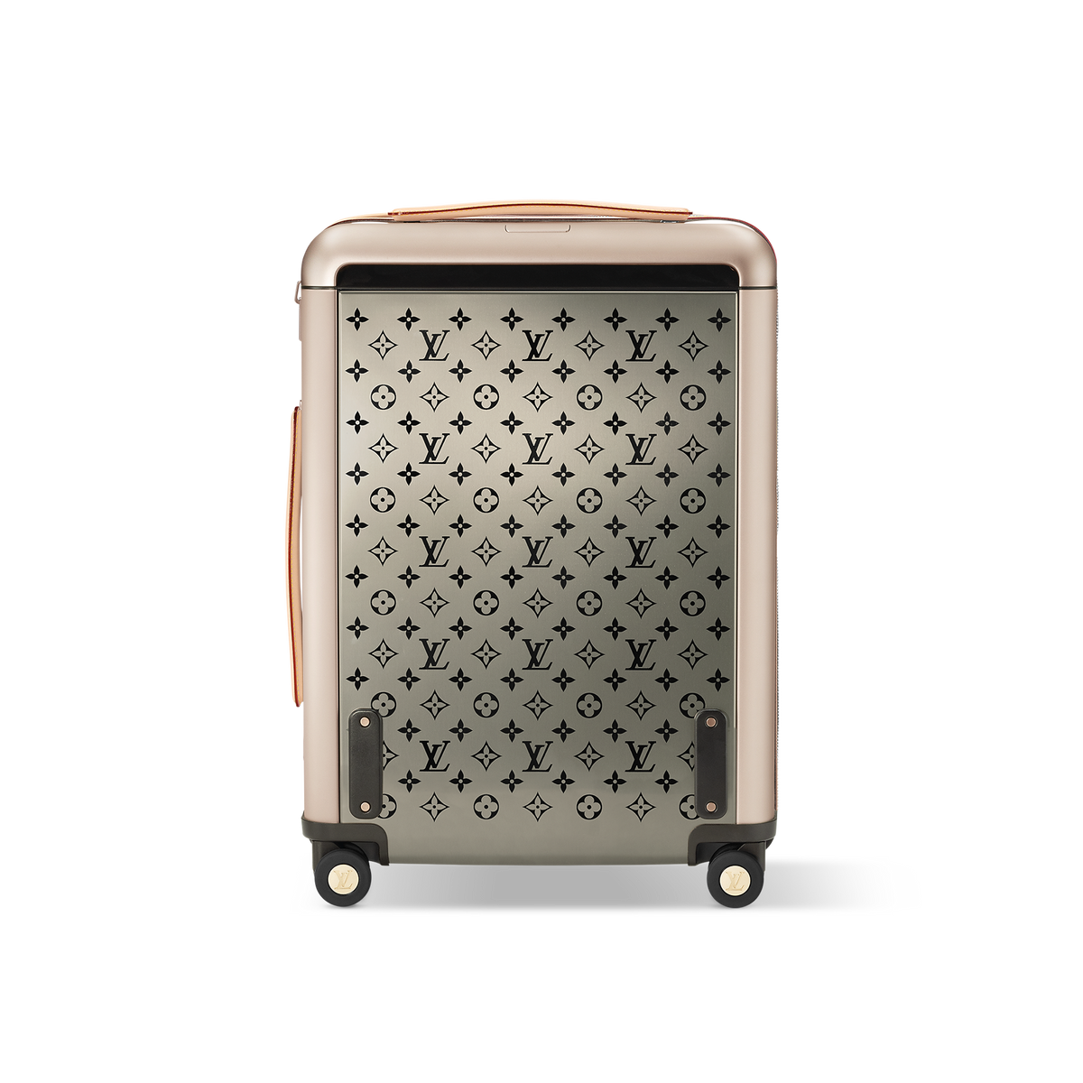 حقيبة سفر Horizon 55 بحجم مقصورة الطائرة من قماش الكانفاس المطلي بنقشة Monogram ومزينة بزخارف الكرز