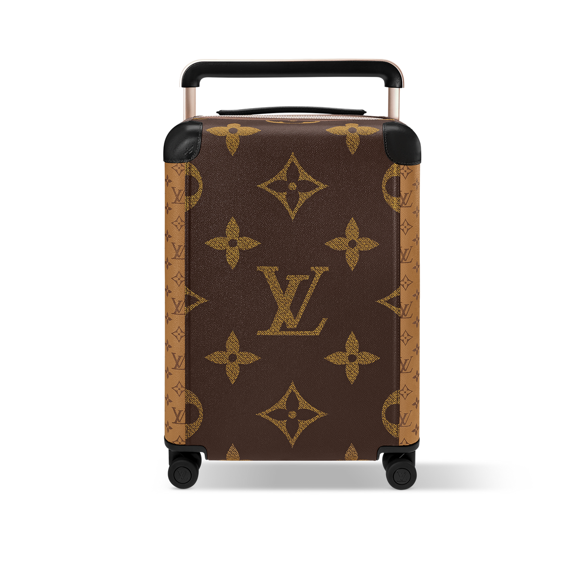 حقيبة سفر Horizon 55 بحجم مقصورة الطائرة من قماش الكانفاس المطلي بنقشة Monogram ومزينة بزخارف الكرز