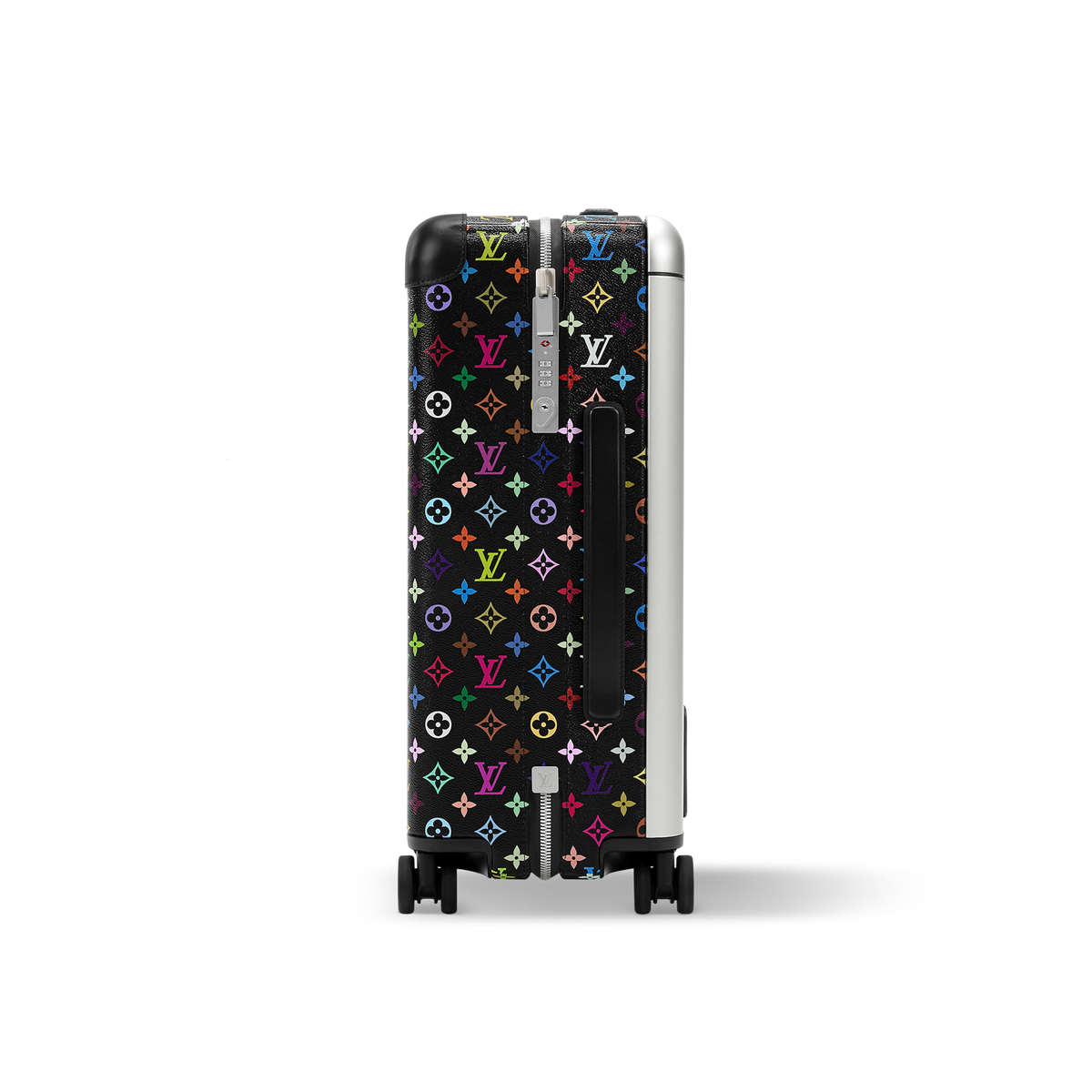 حقيبة سفر Horizon 55 بحجم مقصورة الطائرة من قماش الكانفاس المطلي بنقشة Monogram ومزينة بزخارف الكرز