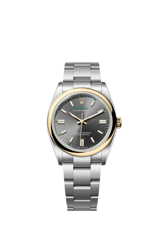 Oyster Perpetual 36 36mm Oystersteel Yellow Gold Slate Dial Oyster Bracelet Self-Winding Watch