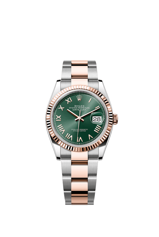 Datejust 36 36mm Oystersteel Everose Gold Mint Green Dial Oyster Bracelet Self-Winding Watch