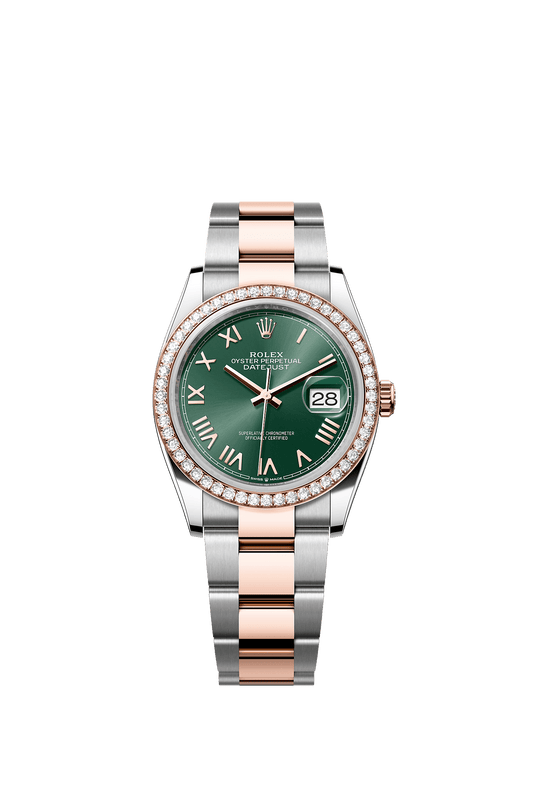 Datejust 36 36mm Oystersteel Everose Gold Mint Green Dial Oyster Bracelet Self-Winding Watch