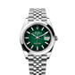 ساعة Datejust 41 مقاس 41 مم من الفولاذ Oystersteel، ميناء أخضر متدرج، سوار جوبيلي، ذاتية التعبئة